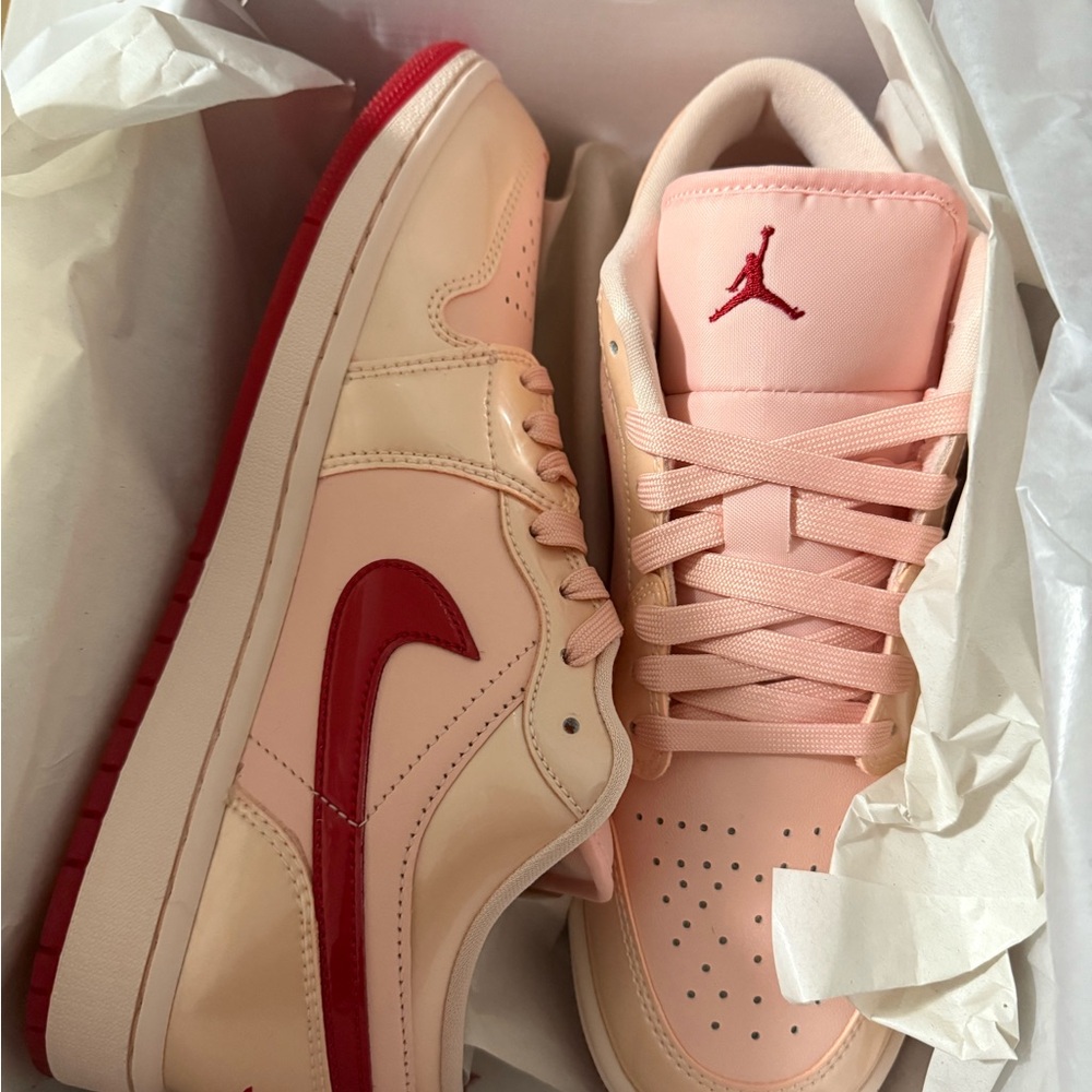 Jordan Women's Sneakers in Pink and Red